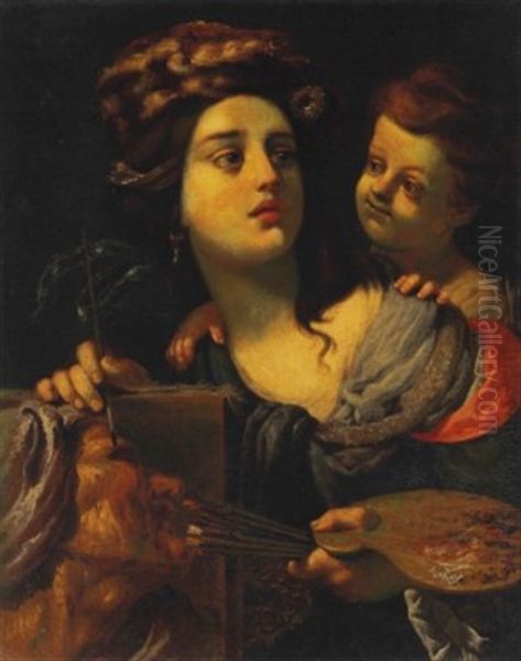 An Allegory Of Painting Oil Painting by Alessandro Rosi