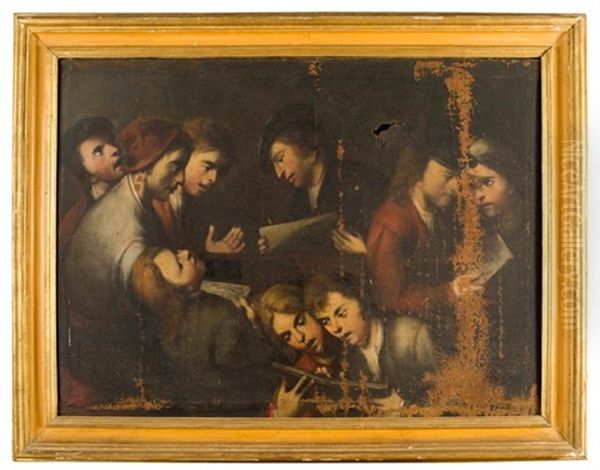 Il Concerto Oil Painting by Pasquale de' Rossi