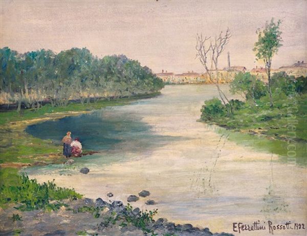 Estate Oil Painting by Emilia Ferrettini Rossotti