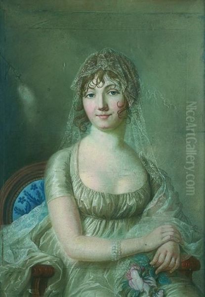 (vers 1764/67- 1827) Oil Painting by Jean-Francois Bosio