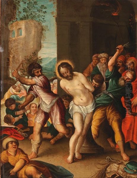 The Flagellation Of Christ Oil Painting by Hans Rottenhammer the Elder
