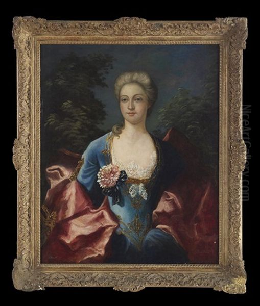 Portrait Of A Court Lady In 18th-century Costume