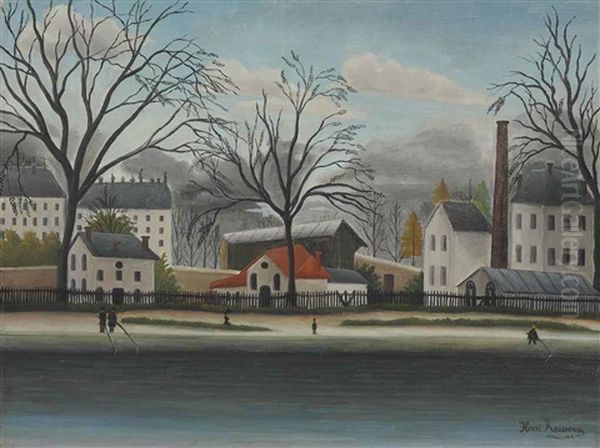 Banlieue Oil Painting by Henri Rousseau