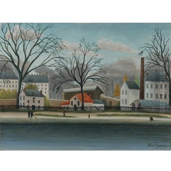 Banlieue Oil Painting by Henri Julien Rousseau