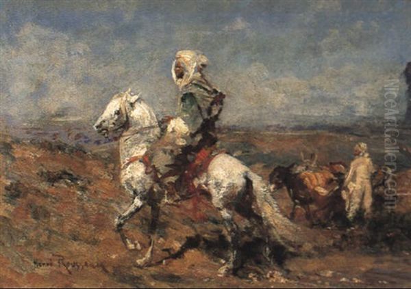 Caid A Cheval Oil Painting by Henri Emilien Rousseau