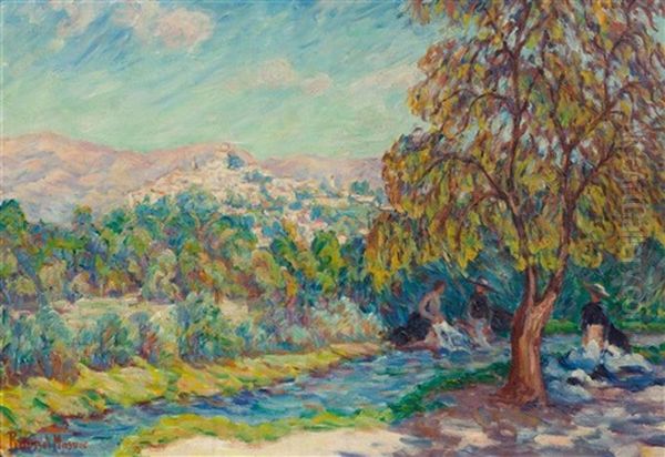 Landschaft Oil Painting by  Roussel-Masure
