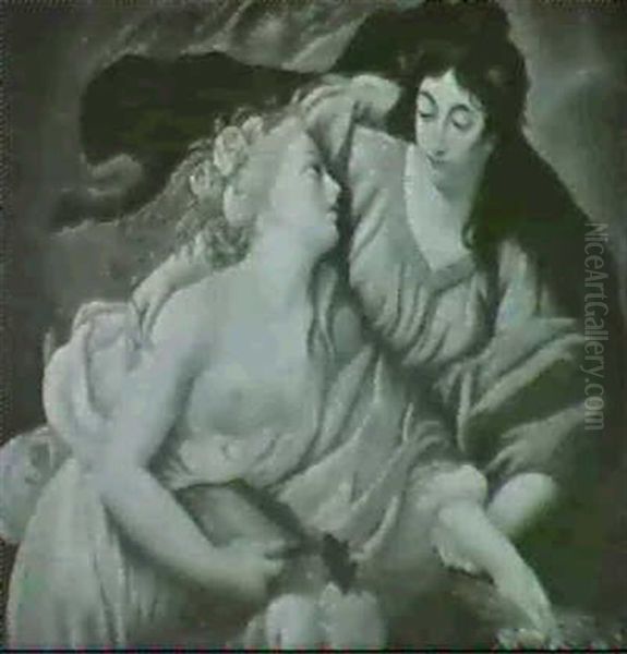 Allegorie Des Sommers Oil Painting by Daniel Jean Louis Rouviere