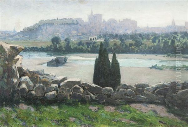Paysage Oil Painting by Antonin Marius Auguste Roux-Renard