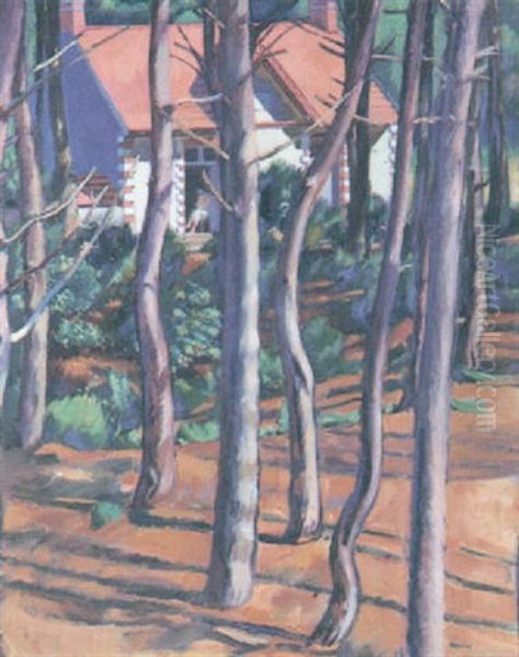 Le Chalet De Comberge Oil Painting by Pierre Roy