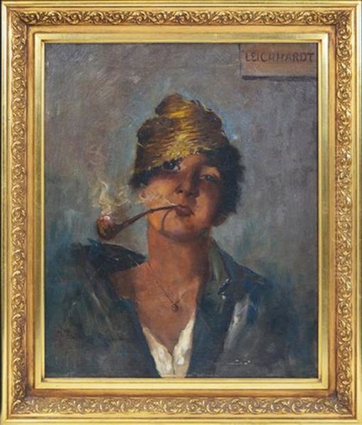 Untitled (leichhardt Smoker) Oil Painting by Anthony Dattilo Rubbo