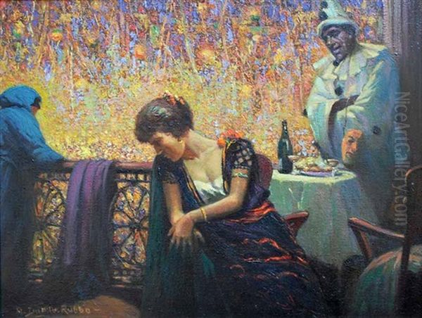 Scene From Pagliacci Oil Painting by Anthony Dattilo Rubbo