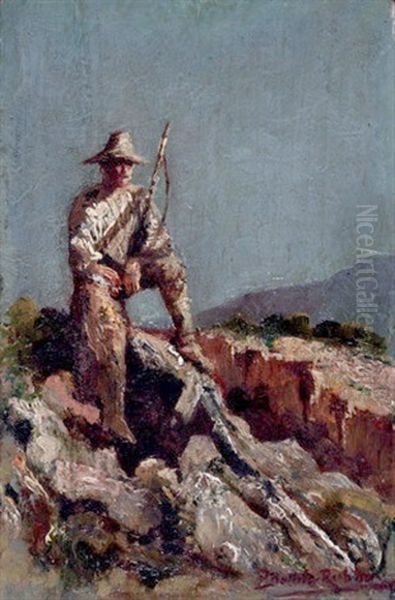 The Sentry Oil Painting by Anthony Dattilo Rubbo