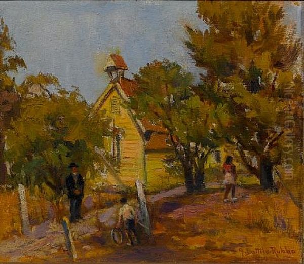 The Empty Church Oil Painting by Anthony Dattilo Rubbo