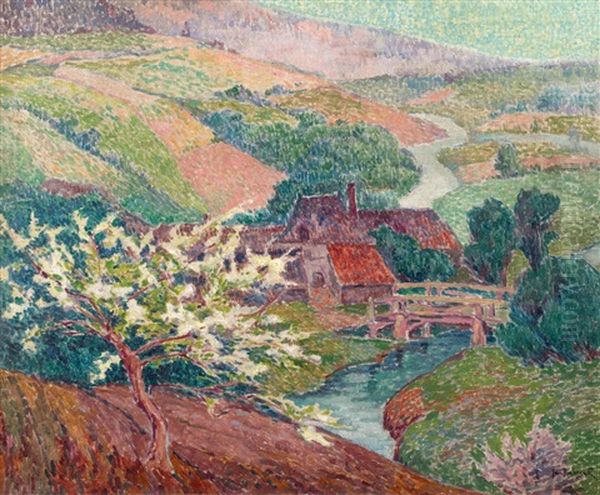 Le Hameau Oil Painting by Jan Rubczak