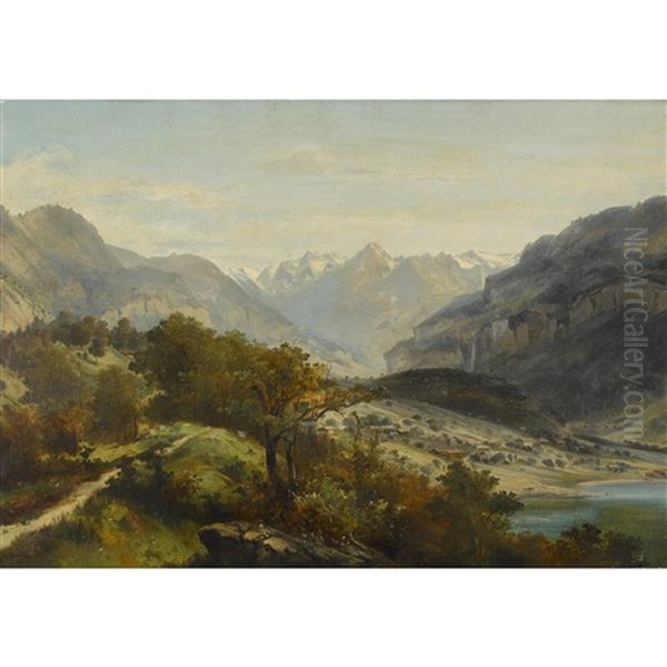 Am Brienzersee Oil Painting by Eduard Rueegg