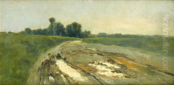 Paisaje Oil Painting by Santiago Rusinol
