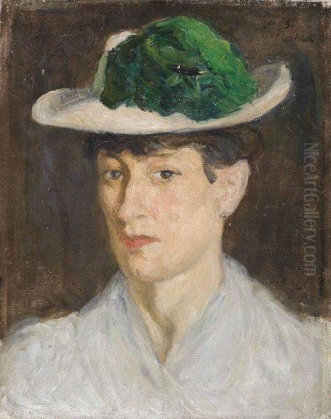 Tete De Femme Oil Painting by Georges Bottini