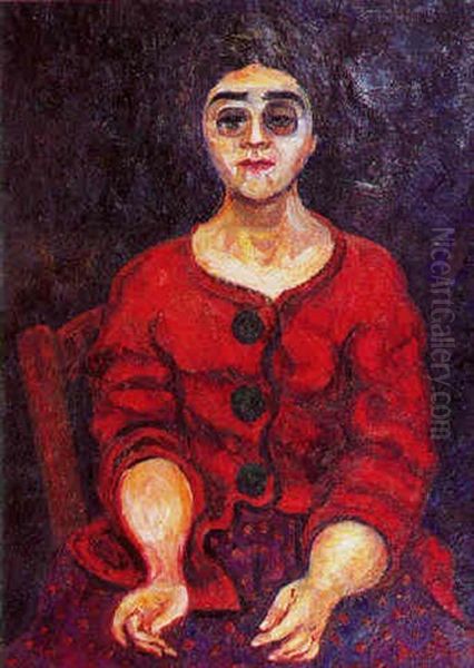 Danae Oil Painting by Morgan Russell