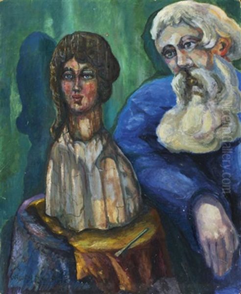 Le Sculpteur Oil Painting by Nicholai Ryabushinsky