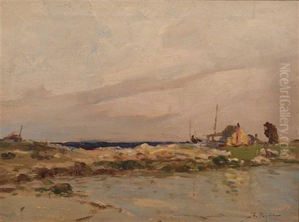 Connecticut Shore View Oil Painting by Chauncey Foster Ryder