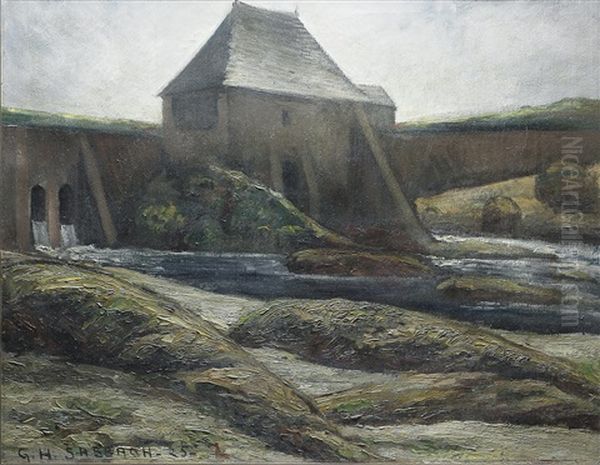 The Aswan Cataract Oil Painting by Georges Hanna Sabbagh