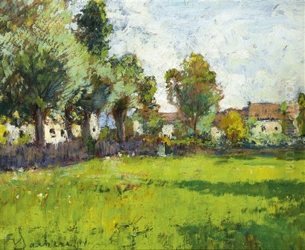 Primavera A Pianfei Circa Oil Painting by Giuseppe Sacheri