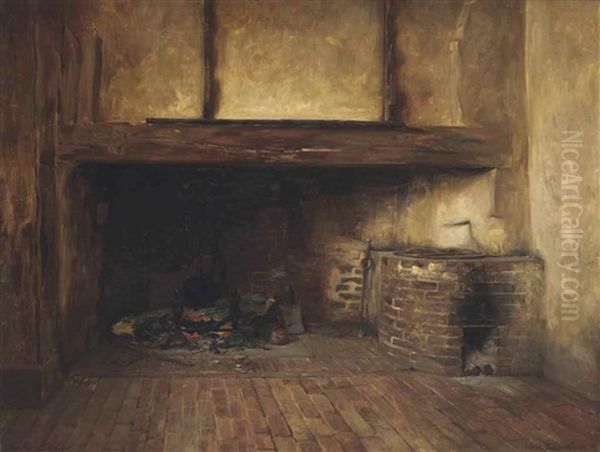 New Place, Lingfield Oil Painting by Walter Dendy Sadler