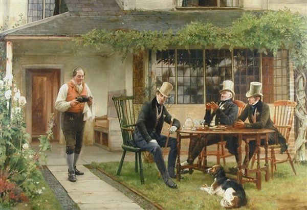 Old And Crusted Oil Painting by Walter Dendy Sadler