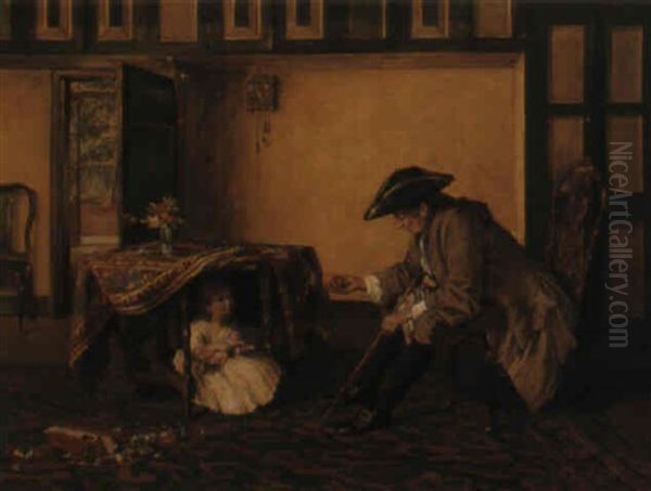 Temptation Oil Painting by Walter Dendy Sadler