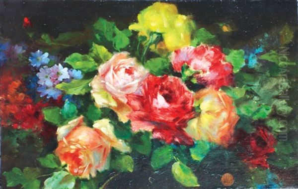 Flores Oil Painting by Emilio Sala y Frances
