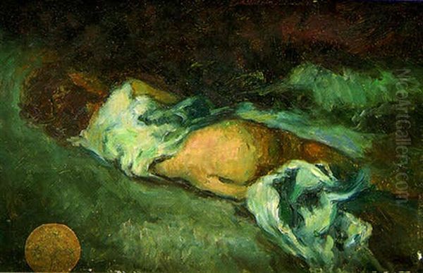 Nino Acostado Oil Painting by Emilio Sala Frances