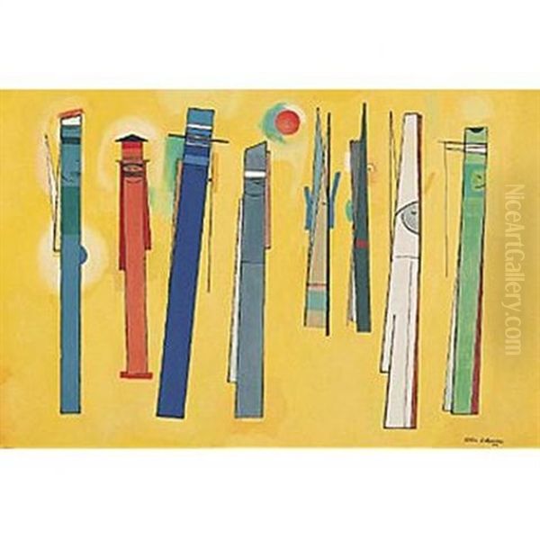 Daughters Of The Sun Oil Painting by Attilio Salemme