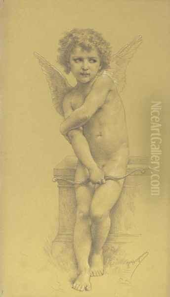 Cupidon Et Son Arc Oil Painting by William-Adolphe Bouguereau