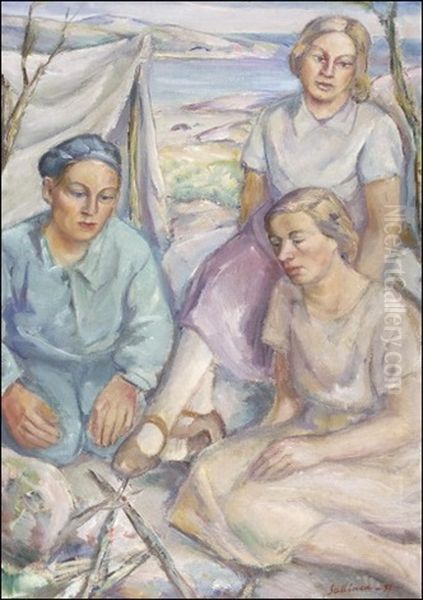 Eratulilla Oil Painting by Tyko Sallinen