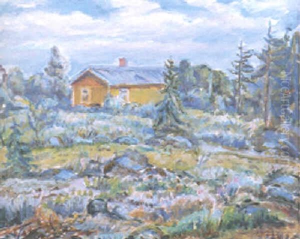 Det Gula Torpet Oil Painting by Tyko Sallinen