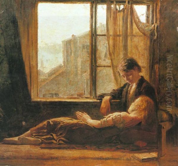 Sognando Alla Finestra Oil Painting by Riccardo Salvadori