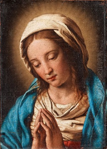 The Madonna Oil Painting by Giovanni Battiata Salvi, Il Sassoferrato