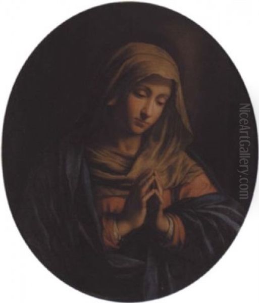 The Madonna At Prayer Oil Painting by Giovanni Battista Salvi (Il Sassoferrato)