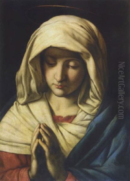The Madonna At Prayer Oil Painting by Giovanni Battista Salvi (Il Sassoferrato)