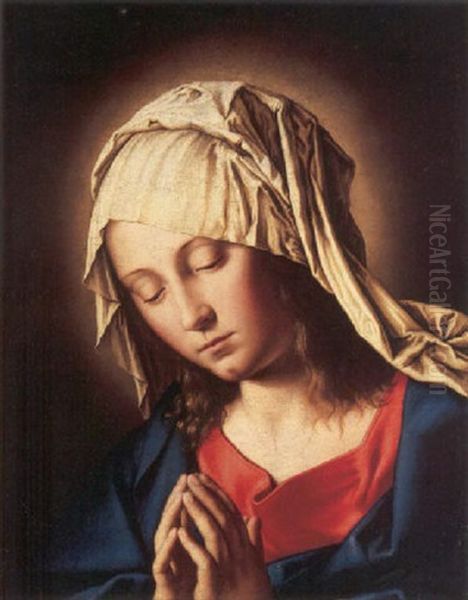 The Virgin In Prayer Oil Painting by Giovanni Battiata Salvi, Il Sassoferrato