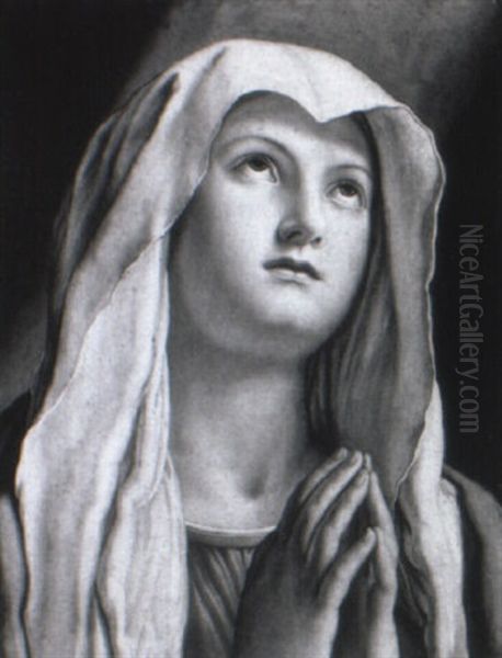 Vierge En Priere Oil Painting by Giovanni Battista Salvi (Il Sassoferrato)