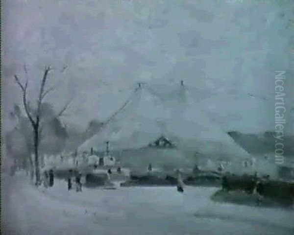 Zirkus Knie Oil Painting by Louis Henri Salzmann