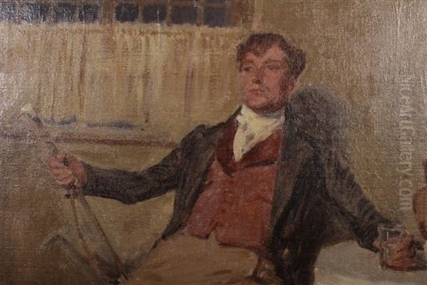 The Visitor Oil Painting by John Sanderson-Wells