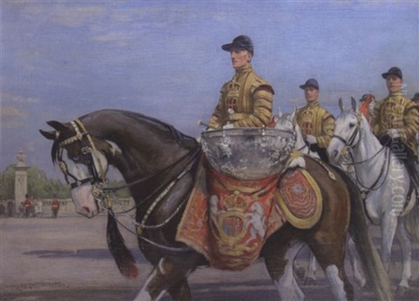 The State Drummer Oil Painting by John Sanderson-Wells