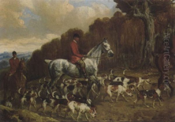 Approaching The Covert Oil Painting by John Sanderson-Wells