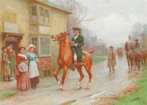 A Stranger Oil Painting by John Sanderson-Wells