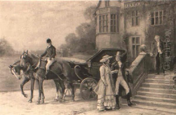 Welcome Home Oil Painting by John Sanderson-Wells