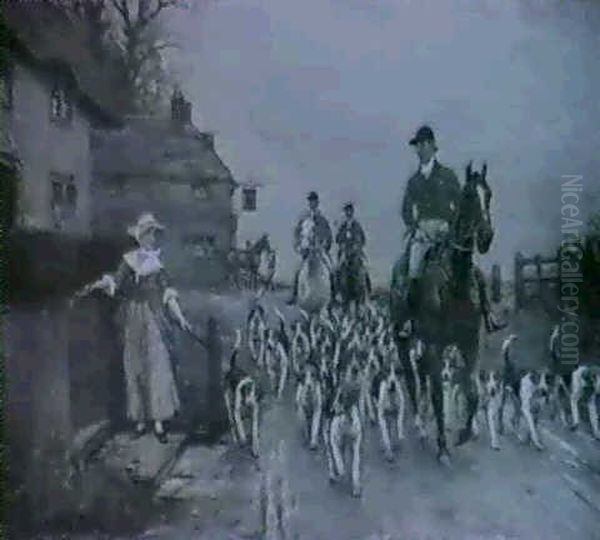 Setting Out Oil Painting by John Sanderson-Wells