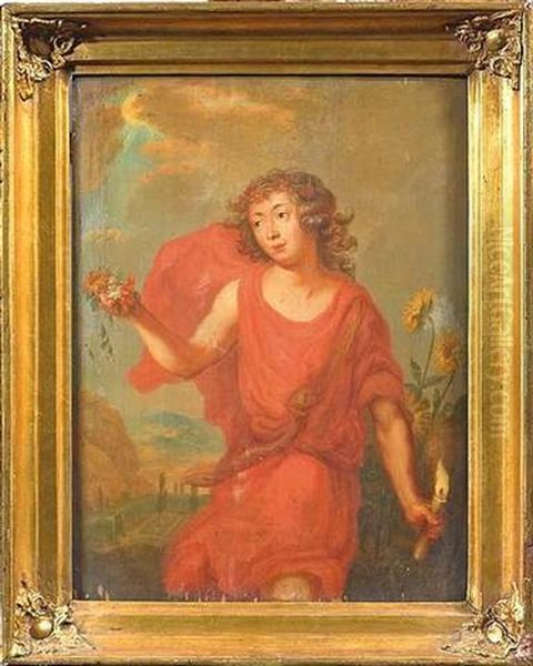 Allegorie Des Tages Oil Painting by Joachim von Sandrart the Elder