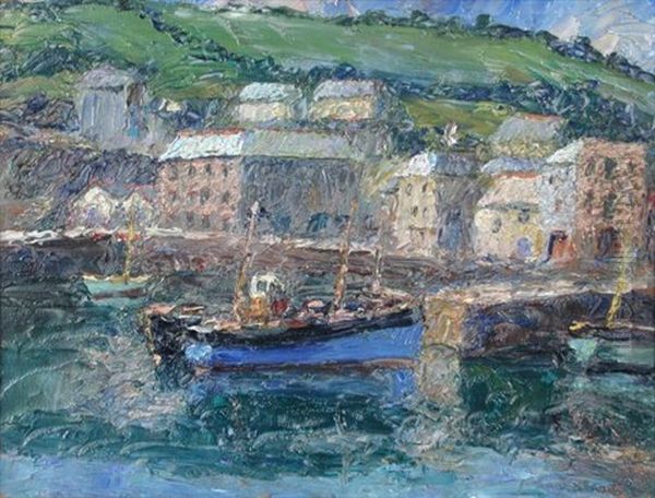 Mevagissey, Cornwall (and 2 Others; 3 Works) Oil Painting by Piero Sansalvadore